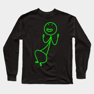 Stickman Green Long Sleeve T-Shirt